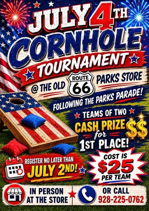 July 4th Cornhole Tournament at The Old Route 66 Parks Store