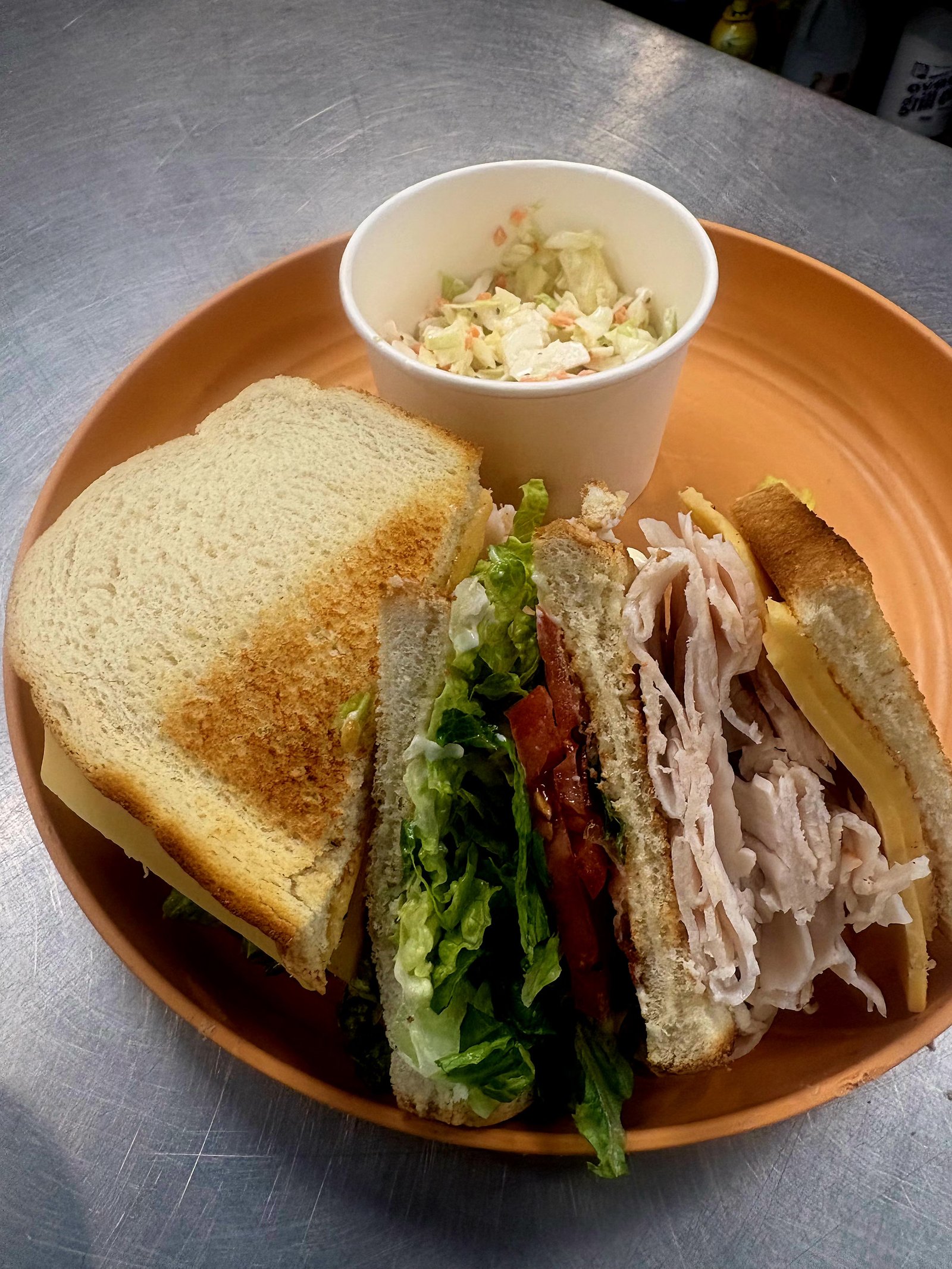 Turkey club sandwich
